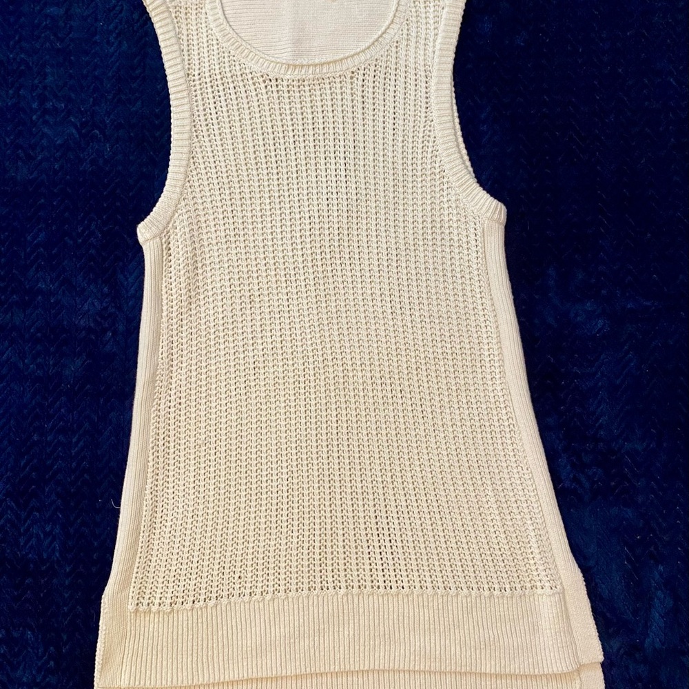 Classic Off-White Sleeveless Top